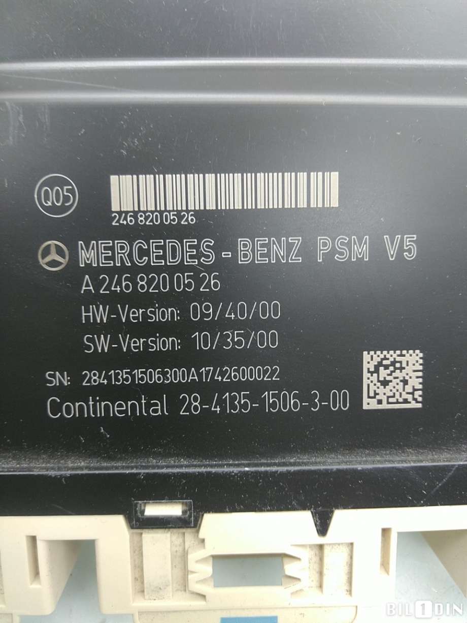Styreenhet sete til Mercedes B-Klasse 2011-2018 (W246) (W246) (MERCEDES|A2468200526)