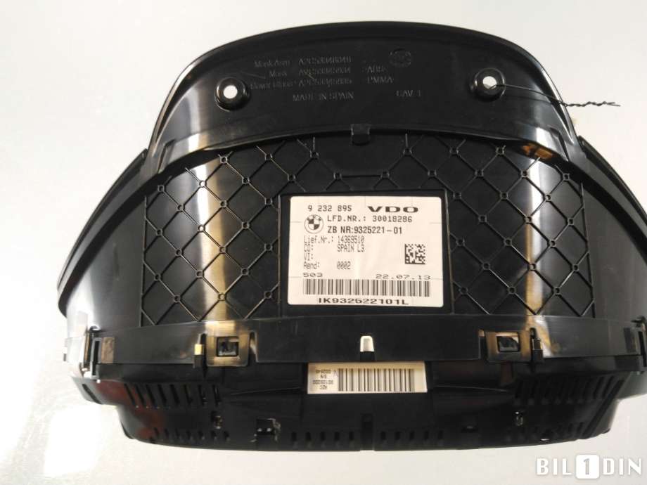 Instrumentpanel til BMW 3-Serie 2012-2018 (F30/F31/F34) (F30/F31/F34) (BMW|62105A03A33||9232895)