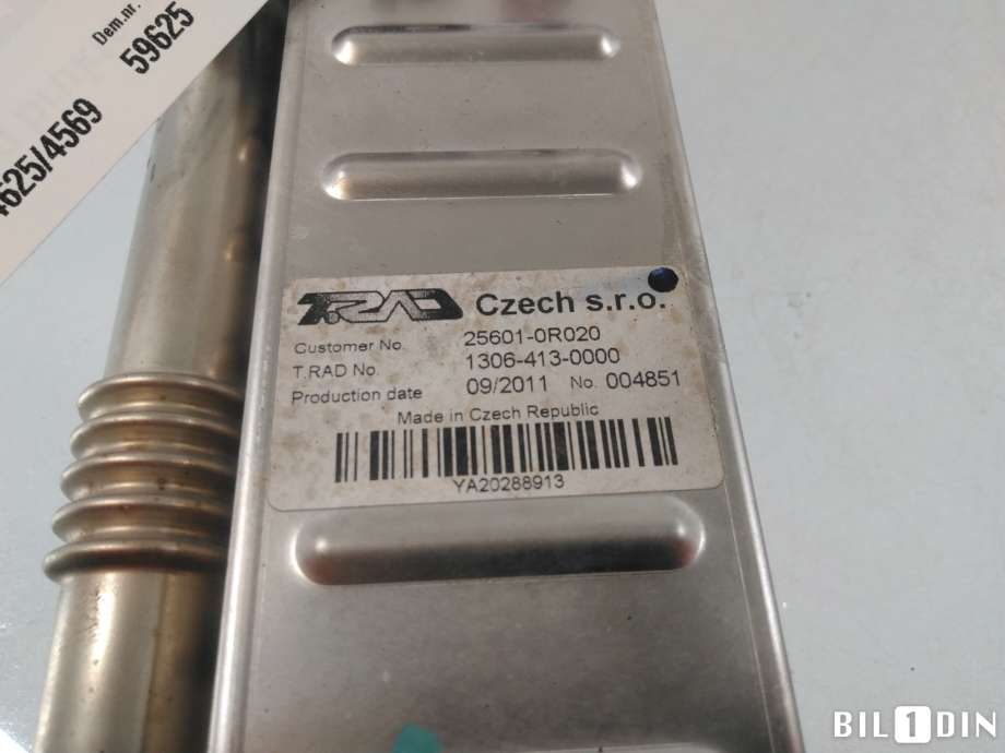 EGR-kjøler til Toyota Avensis 2009-2015 (Type III, Fase 1)  (TOYOTA|256010R020||13064130000)