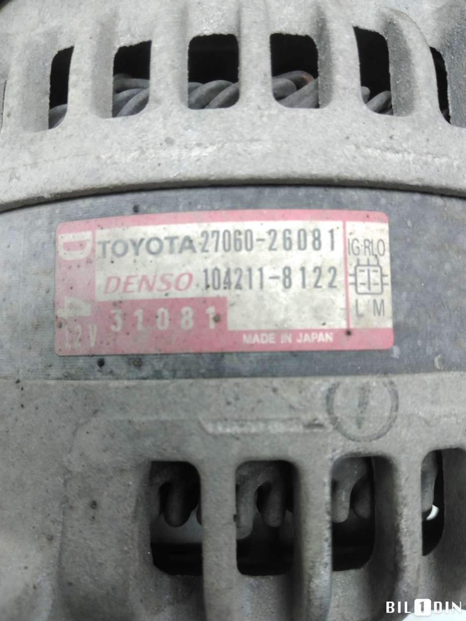Dynamo til Toyota RAV4 2013-2015 (Type IV, Fase 1)  (TOYOTA|2706026081|)