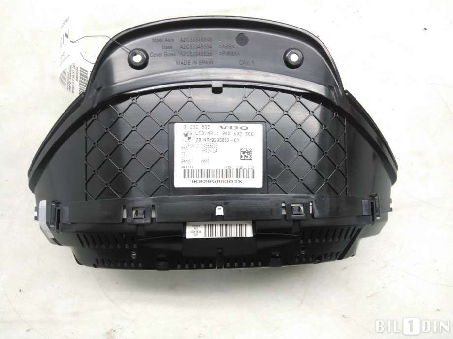Instrumentpanel til BMW 3-Serie 2012-2018 (F30/F31/F34) (F30/F31/F34) (BMW|62105A03A33|)