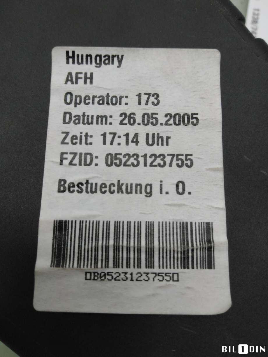 Sikringsboks til Audi A6 2005-2008 (Type III, Fase 1) (C6) (C6) (AUDI|8D1941824|)