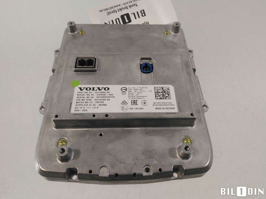 Instrument kjørecomputer til Volvo V60 / V60 CC 2018-->> (Type II)  (VOLVO|36013018||32218885)