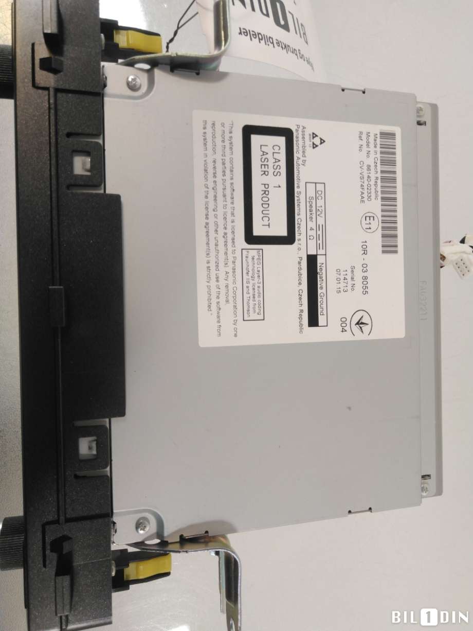 Bilstereo navigasjon til Toyota Auris 2015-2019 (Type II, Fase 2)  (TOYOTA|8614002330||868400W012)