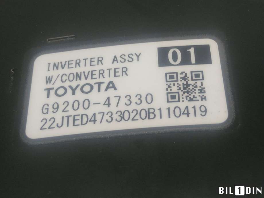 Inverter hybrid til Toyota C-HR 2016-->>  (TOYOTA|G920049136||G920047330)