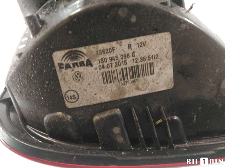 Baklykt høyre til VW E-Up 2013-2019  (VOLKSWAGEN|1S0945096G|)
