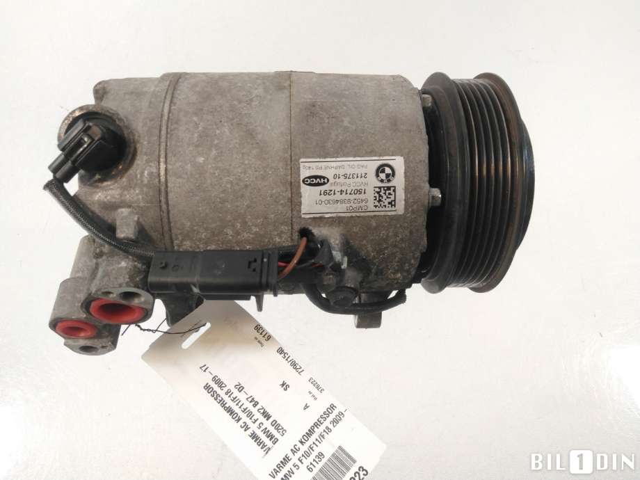 Aircondition kompressor til BMW 5-Serie 2010-2017 (F10/F11) (F10/F11) (BMW|64529890655||64529384630)