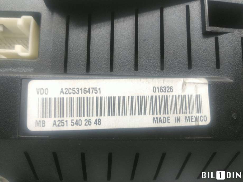 Instrumentpanel til Mercedes ML 2005-2011 (W164) (W164) (MERCEDES|A1645404947|A2515402648|A1645408947)