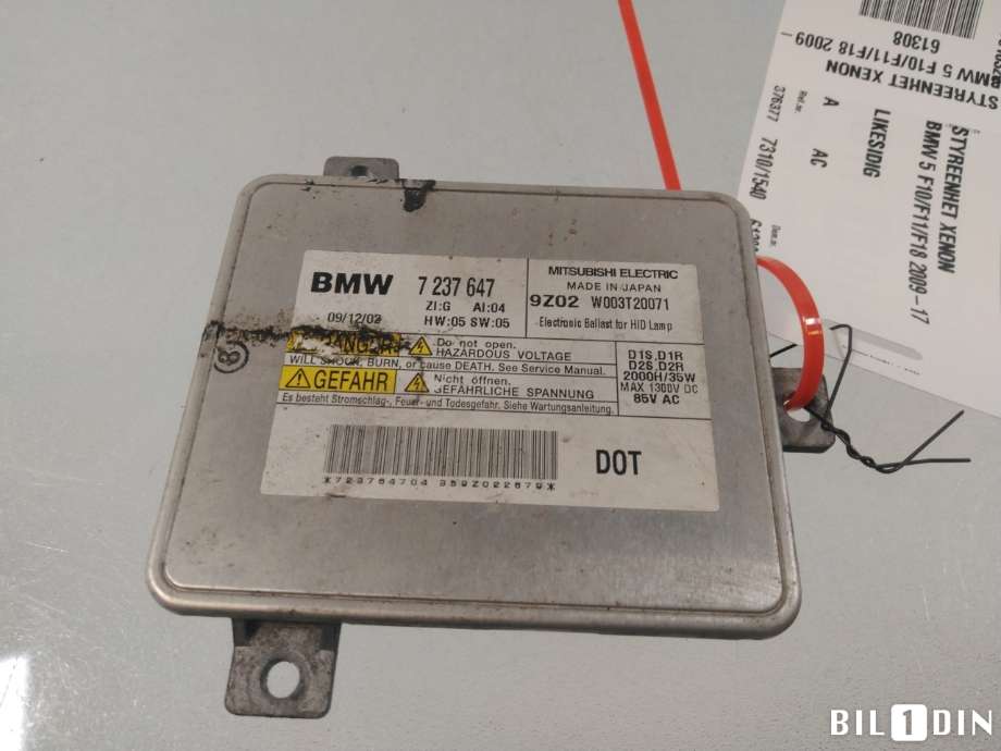 Styreenhet xenon/ballast til BMW 5-Serie 2010-2017 (F10/F11) (F10/F11) (BMW|63117318327||7237647)