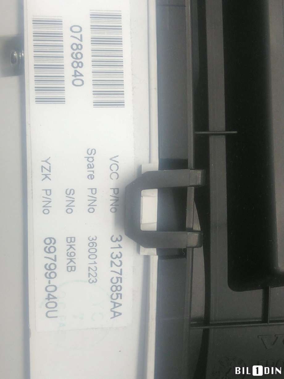 Instrumentpanel til Volvo XC60 2008-2013 (Type I, Fase 1)  (VOLVO|36002492||31327585AA)