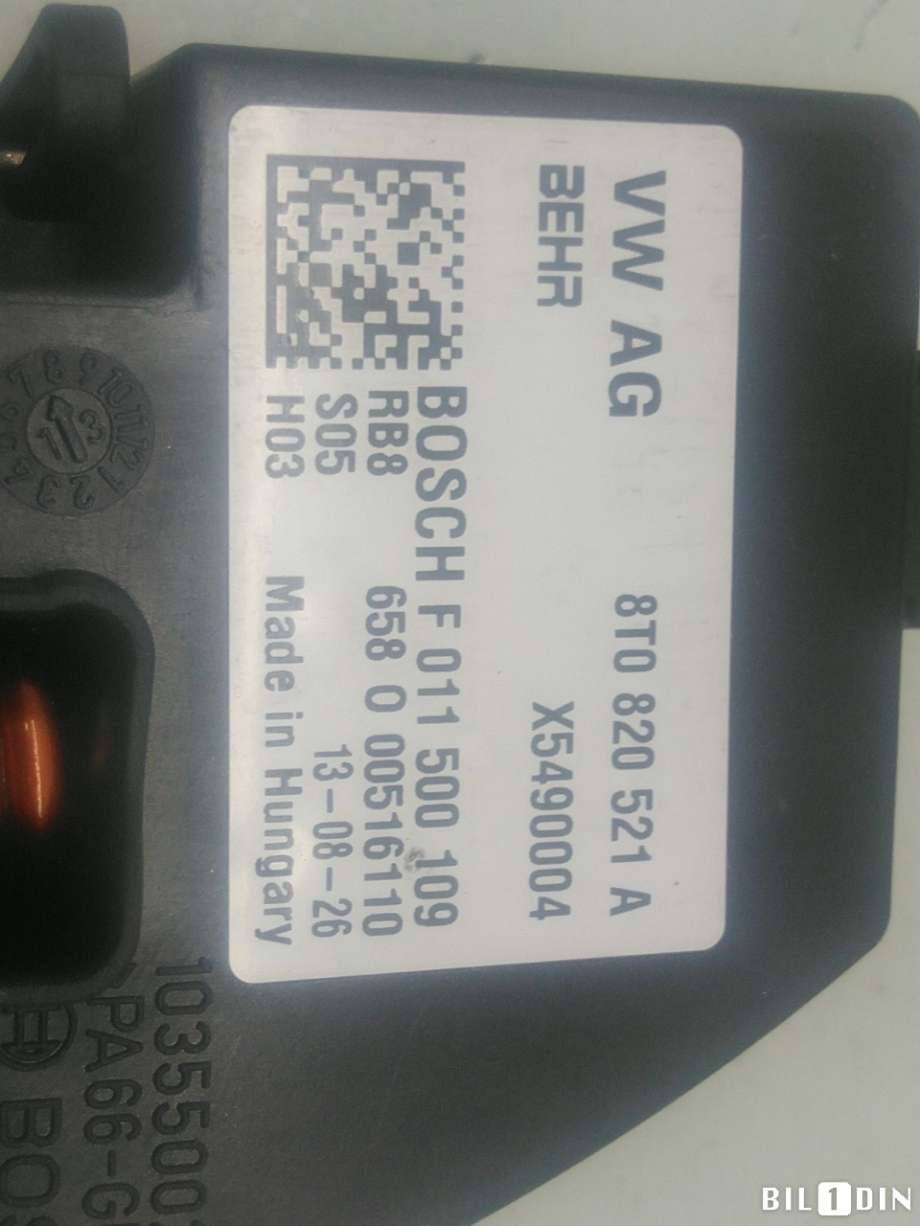 Varmeapparat motstand til Audi A4 2007-2014 (Type IV) (B8) (B8) (AUDI|8T0820521A|)