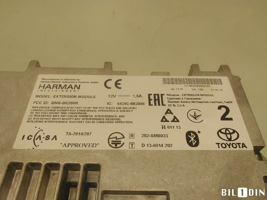 Bilstereo navigasjon til Toyota Yaris 2014-2020 (Type III, Fase 2)  (TOYOTA|861400D331|)