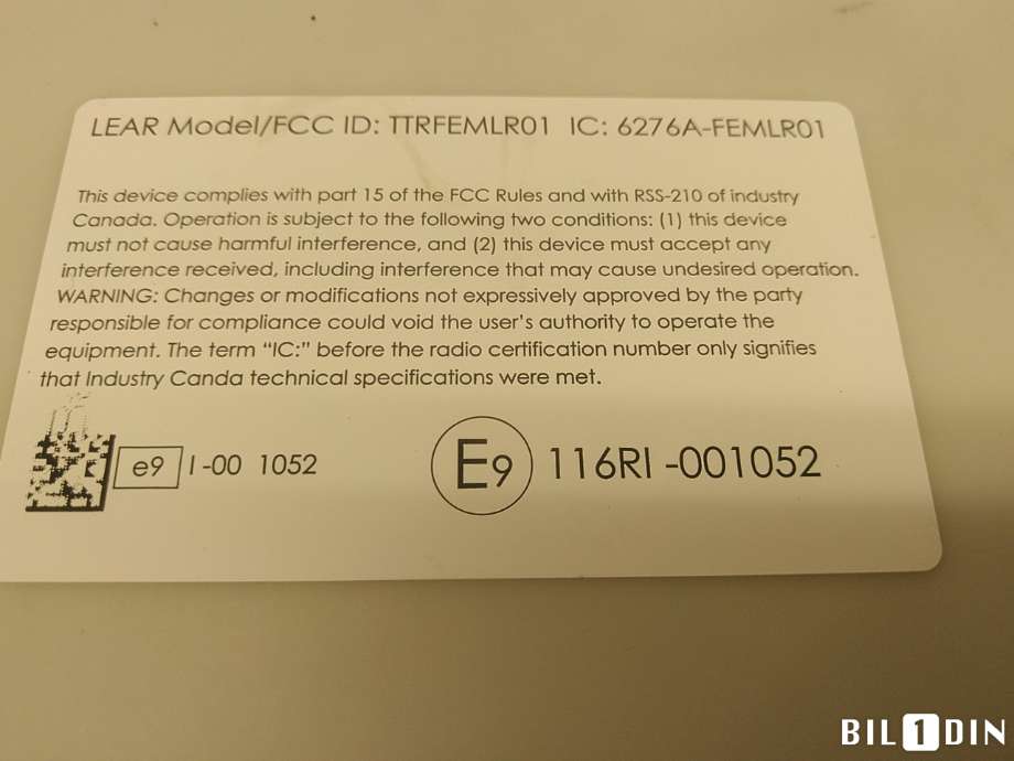 Styreenhet comfort (BCM) til BMW 1-Serie 2011-2015 (Fase 1) (F20/F21) (F20/F21) (BMW|61359868380||61359314238)