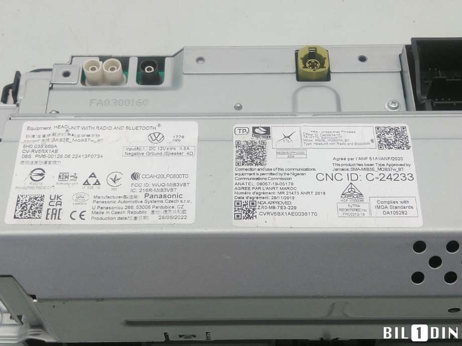 Bilstereo navigasjon til VW Caddy 2020-->> (Type IV)  (VOLKSWAGEN|5H0035869A|)