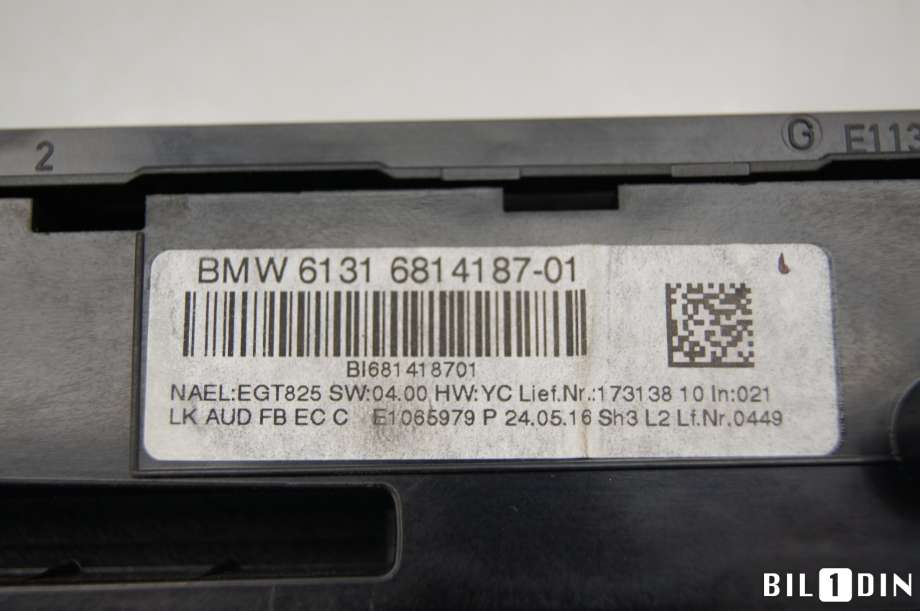 Varmeapparat betjening til BMW 3-Serie 2012-2018 (F30/F31/F34) (F30/F31/F34) (BMW|64119363546|)