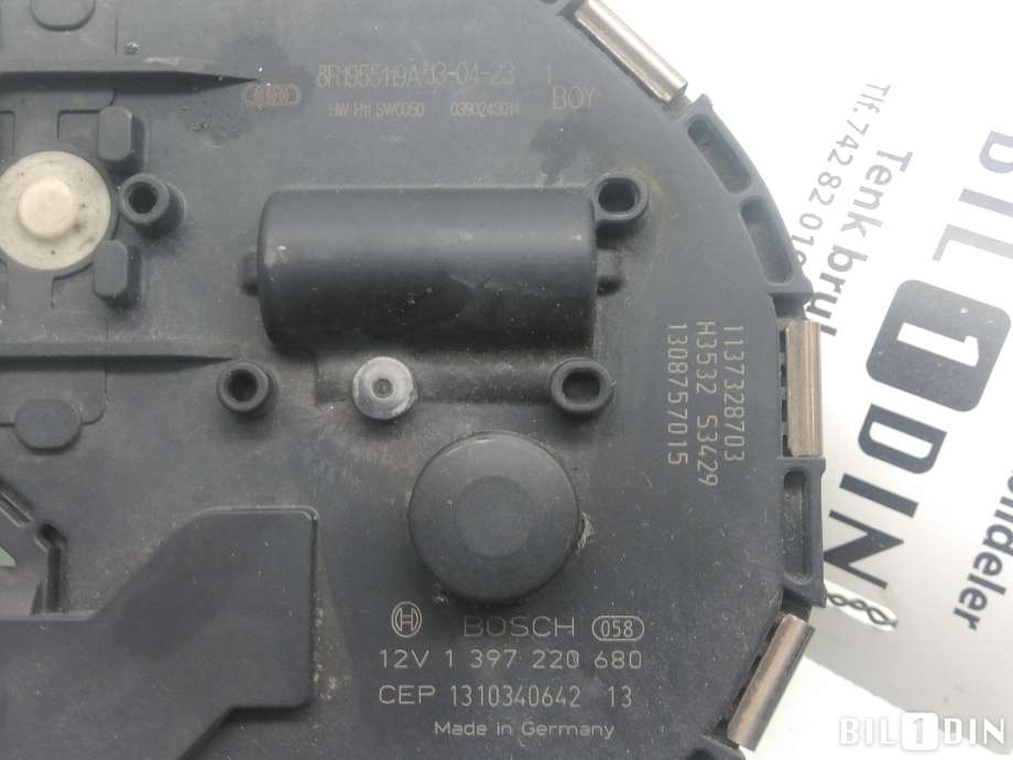Viskermotor frontrute til Audi Q5 2012-2017 (Type I, Fase 2)  (AUDI|8R1955023D|)