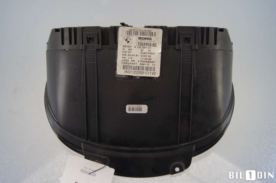 Instrumentpanel til BMW 1-Serie 2004-2011 (E81/E82/E87/E88) (E81/E82/E87/E88) (BMW|62109283801||9122591)