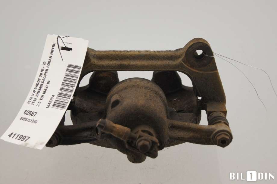 Bremsecaliper høyre foran til VW Caddy 2015-2020 (Type III, Fase 3)  (VOLKSWAGEN|8V0615124D|)