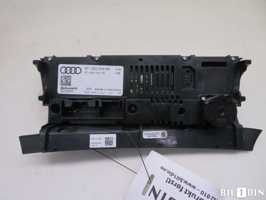 Varmeapparat betjening til Audi Q5 2008-2012 (Type I, Fase 1)  (AUDI|8T1820043AH||8T1820043AN)
