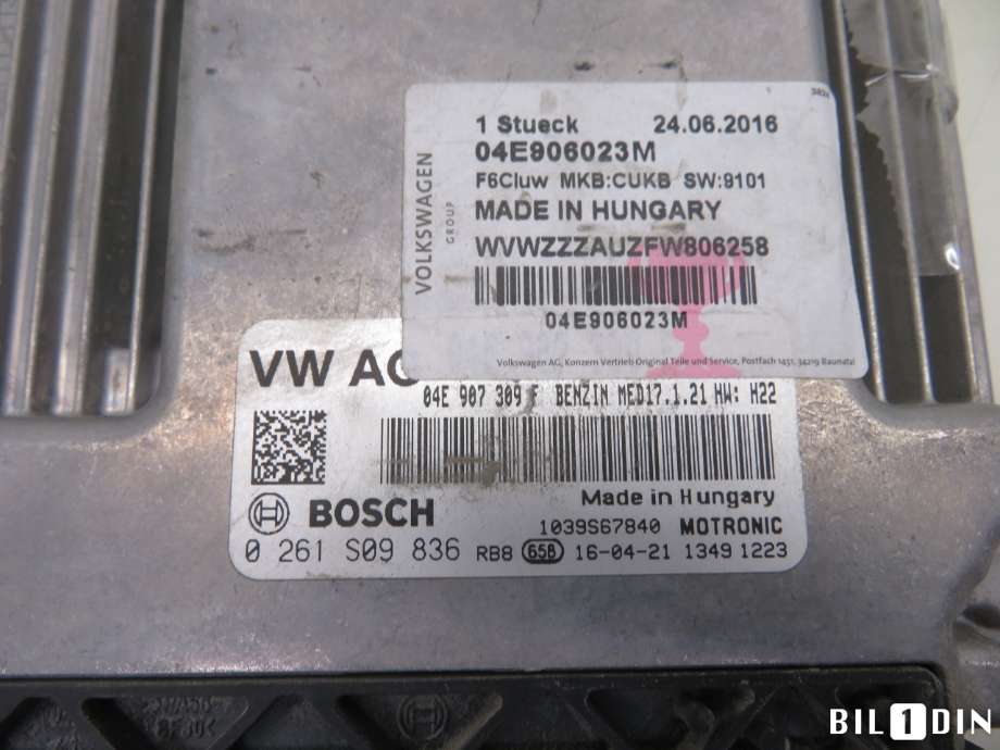 Styreenhet motor til VW e-Golf 2014-2017 (Fase 1)  (VOLKSWAGEN|04E906023M|)