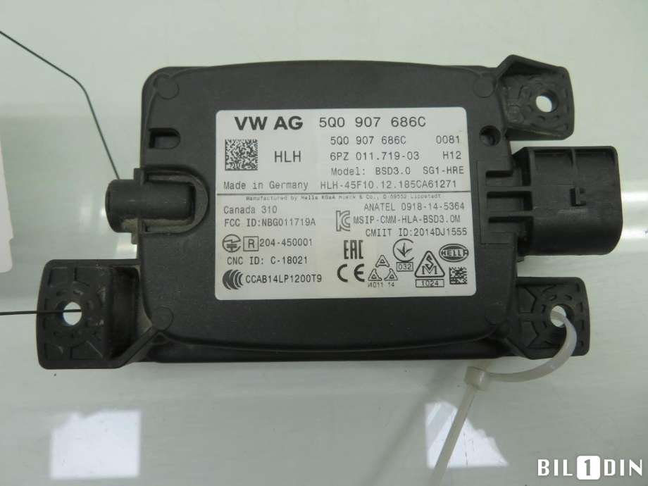Sensor radar til VW e-Golf 2017-2020 (Fase 2)  (VOLKSWAGEN|5Q0907686C|)