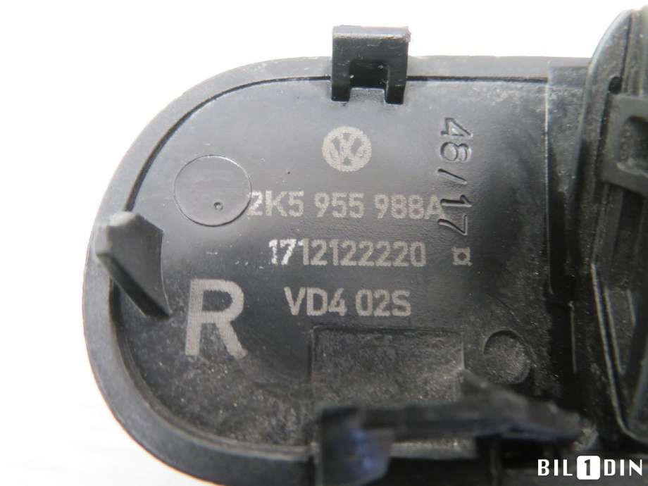 Lyktespylerdyse til VW Caddy 2015-2020 (Type III, Fase 3)  (VOLKSWAGEN|2K5955988A|)