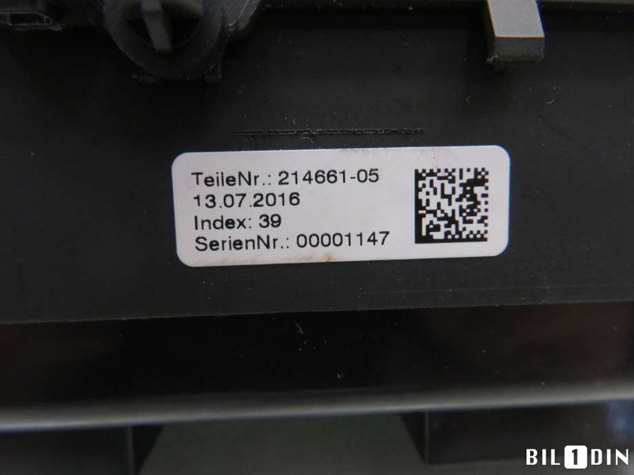 Varmeapparat betjening til Audi A4 2015-2019 (Type V, Fase 1) (B9) (B9) (AUDI|8W0820043Q|)