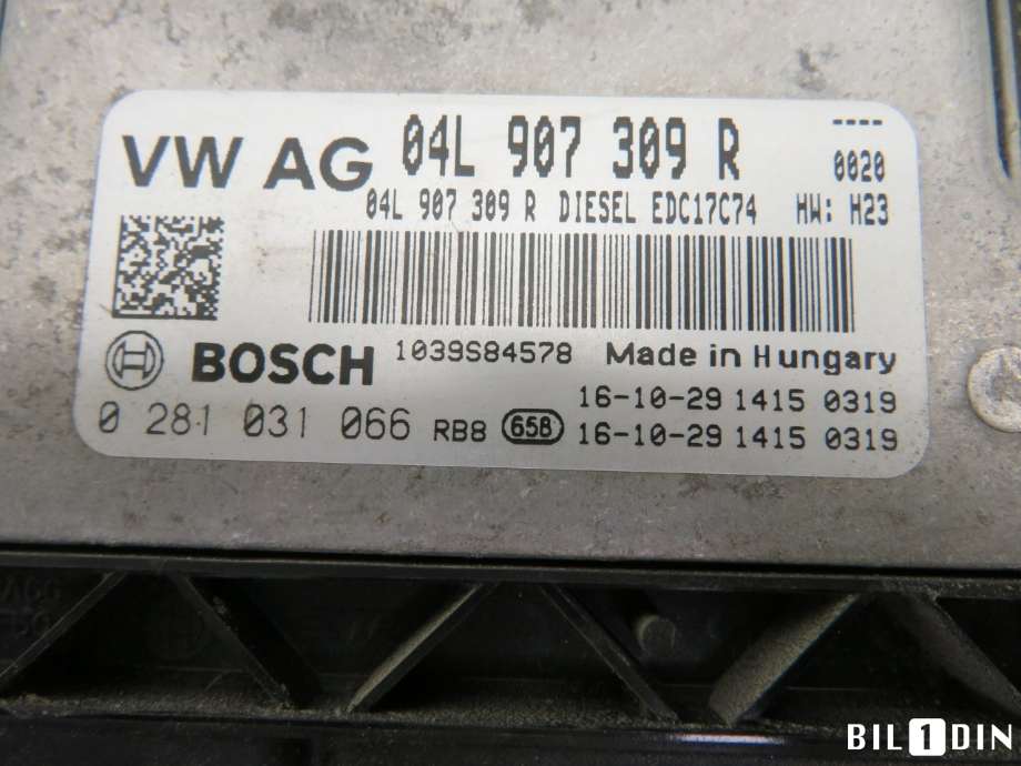 Styreenhet motor til Škoda Octavia 2013-2016 (Type III, Fase 1)  (SKODA|04L906026BQ||04L907309R)
