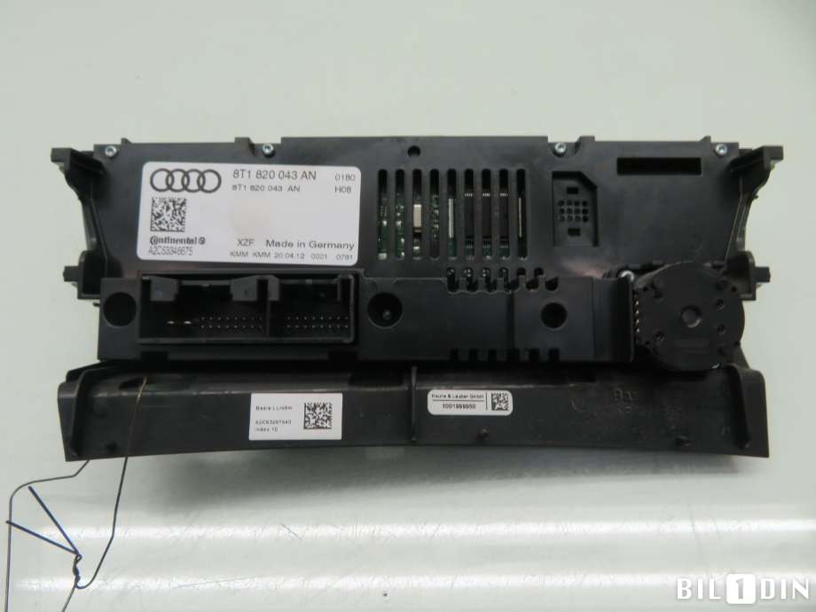 Varmeapparat betjening til Audi Q5 2012-2017 (Type I, Fase 2)  (AUDI|8T1820043AH||8T1820043AN)