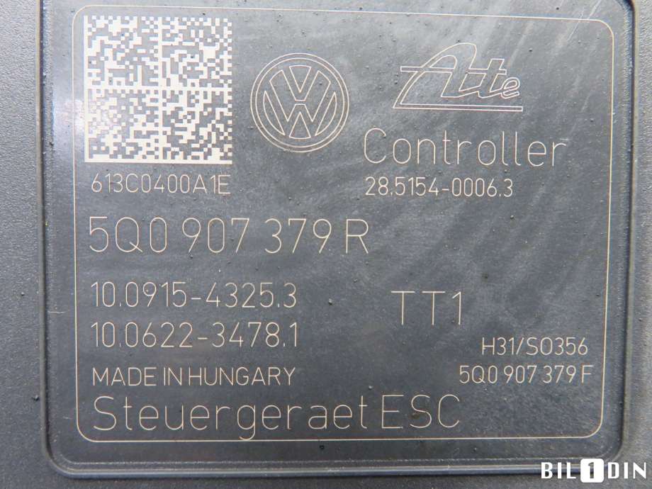 ABS sentral til Škoda Octavia 2013-2016 (Type III, Fase 1) (SKODA|5Q0614517Q|)
