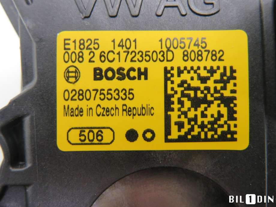 Pedal gass til Škoda Fabia 2014-2021 (Type III)  (SKODA|6C1723503D|)