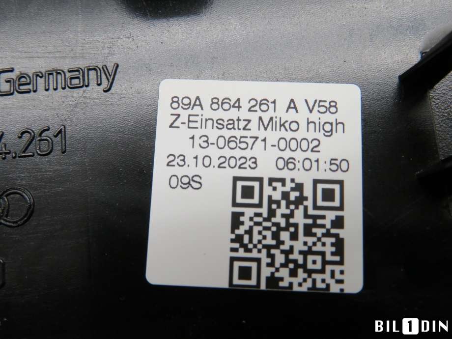 Innredning pakke til Audi Q4 e-tron 2021-->>  (AUDI|89A864261A|)