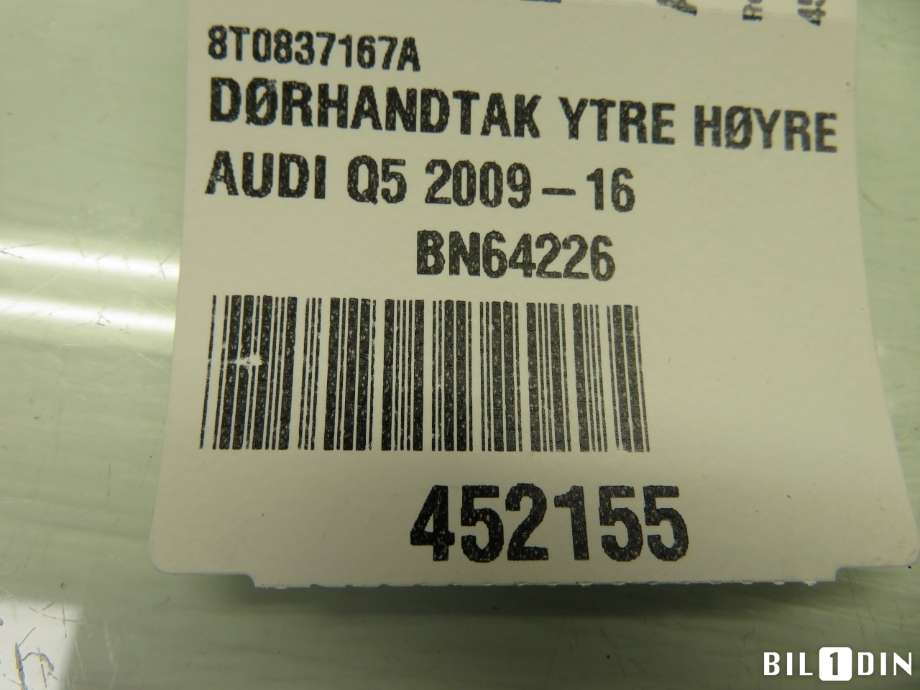 Diverse deler til Audi Q5 2012-2017 (Type I, Fase 2)  (AUDI|8R17134633Q7|)