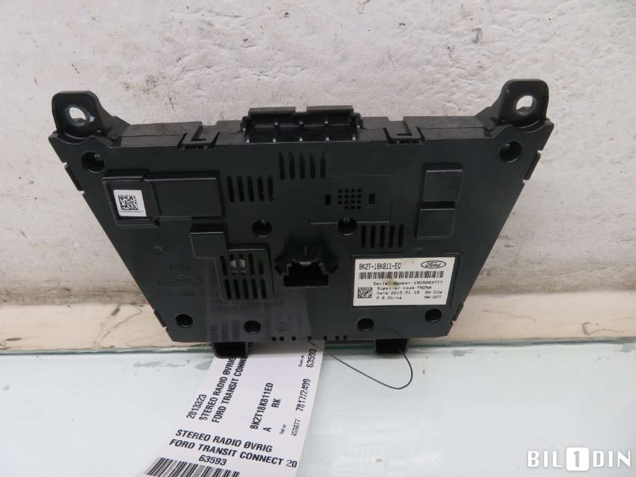 Bilstereo diverse til Ford Transit Connect 2013-2018 Type II, Fase 1  (FORD|2013323|BK2T18K811ED|BK2T18K811EC)