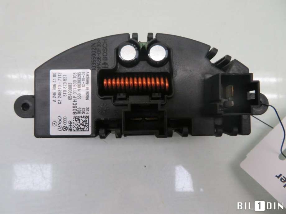 Varmeapparat motstand til Audi A4, Allroad 2009-2016 (Type I) (B8) (B8) (AUDI|8T0820521G|)