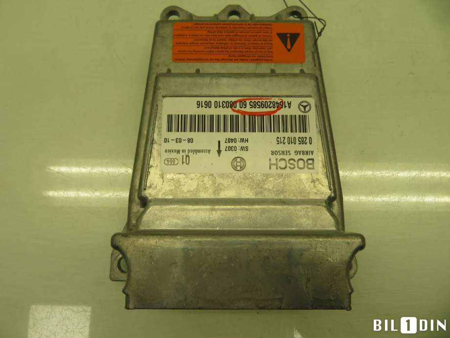 Airbag elektronikk til Mercedes ML 2005-2011 (W164) (W164) (MERCEDES|A1648209685||A1648209585)