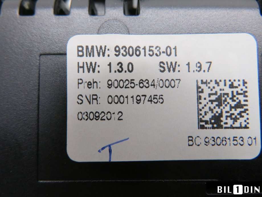 Varmeapparat betjening til BMW 5-Serie 2010-2017 (F10/F11) (F10/F11) (BMW|61319328425||9306153)