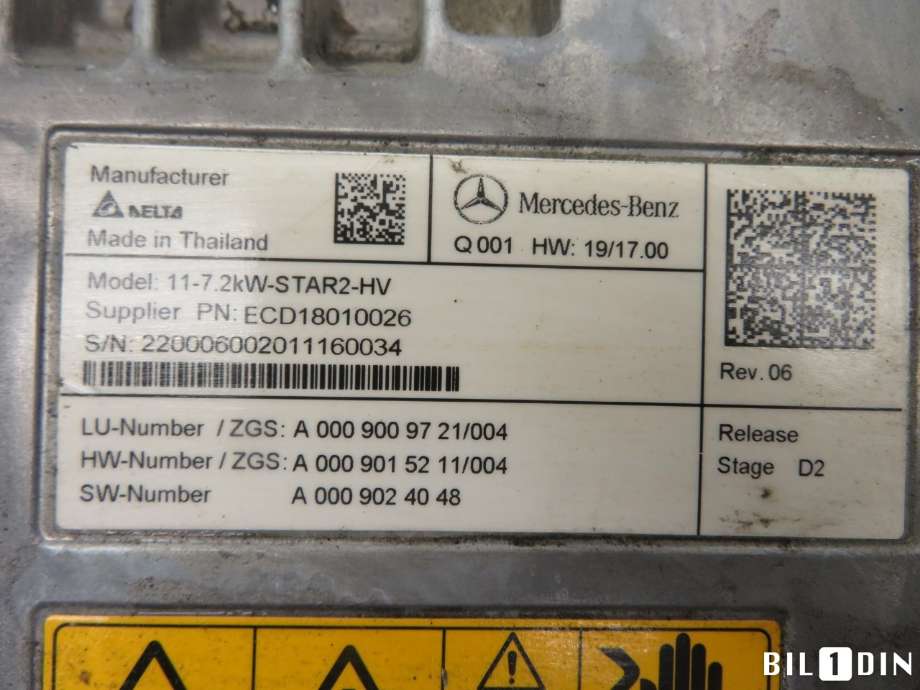 Inverter elbil til Mercedes EQV 2020-->> (W447) (W447) (MERCEDES|A0009009721|)