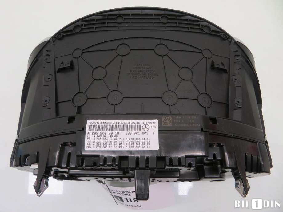 Instrumentpanel til Mercedes C-Klasse 2014-2018 (Fase 1) (W205) (W205) (MERCEDES|A2539009805||A2059000918)