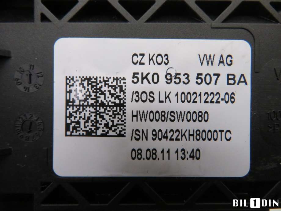 Bryter combi til VW Golf VI 2008-2012  (VOLKSWAGEN|5K0953513N|)