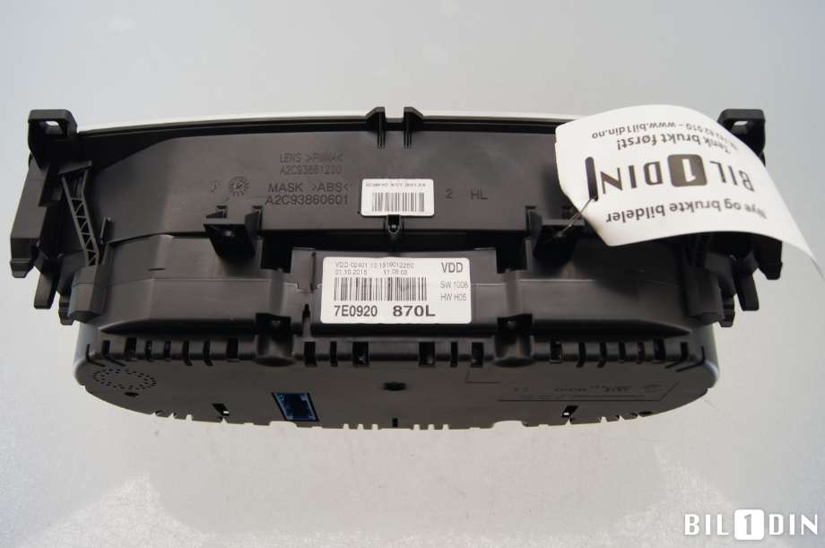 Instrumentpanel til VW Transporter / Caravelle 2015-2019 (T6) (T6) (VOLKSWAGEN|7E0920870L|)