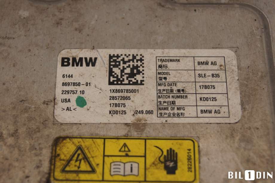 Batterilader (OBC - On Board Charger) til BMW 2-Serie 2014-2021 (F22/F23) (F22/F23) (BMW|61448699722||61448697850)