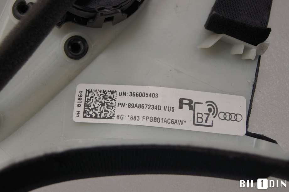 Innredning diverse til Audi Q4 e-tron 2021-->> (AUDI|89A867234D|)