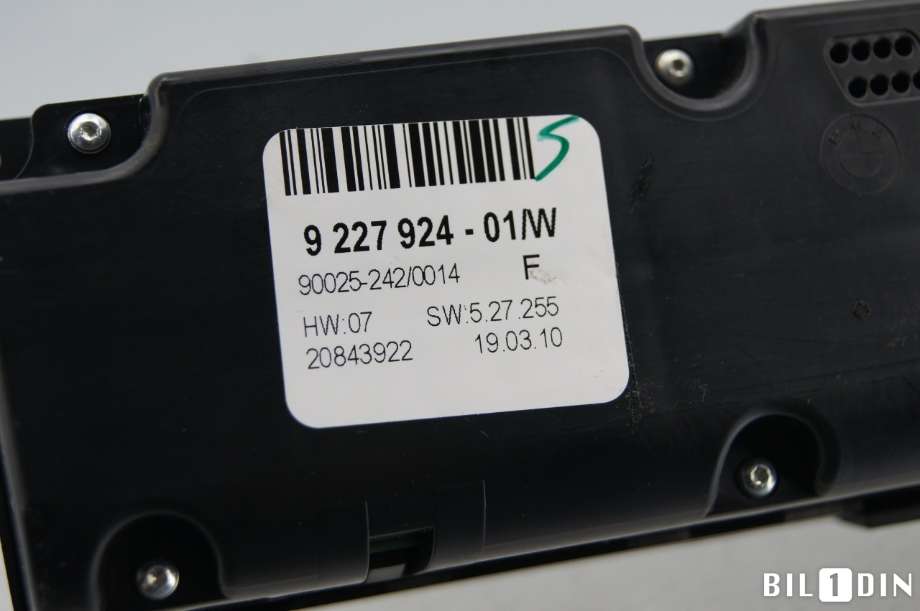 Varmeapparat betjening til BMW X6 2008-2014 (E71/E72) (E71/E72) (BMW|64119310449||9227924)