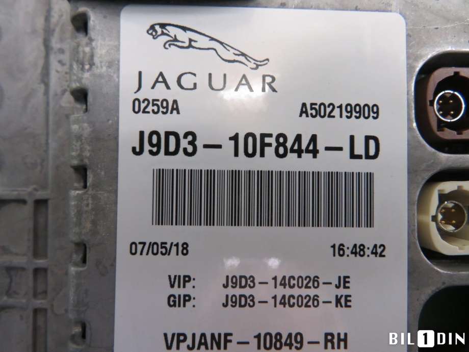 Instrumentpanel til Jaguar I-PACE 2018-->>  (JAGUAR|T4K8236|J9D310F844LG|)