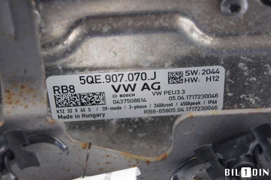 Inverter elbil til VW e-Golf 2017-2020 (Fase 2)  (VOLKSWAGEN|5QE907070L|)