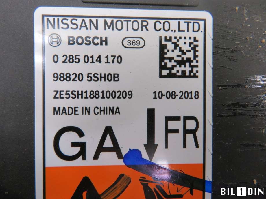 Airbag elektronikk til Nissan Leaf 2018-->> (Type II)  (NISSAN|285A45SH5A||988205SH0B)
