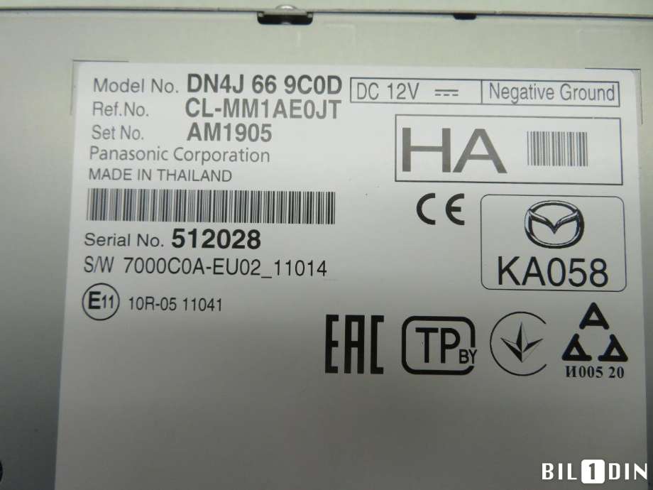 Bilstereo navigasjon til Mazda MX-30 2020-->>  (MAZDA|DN4J669C0D|)