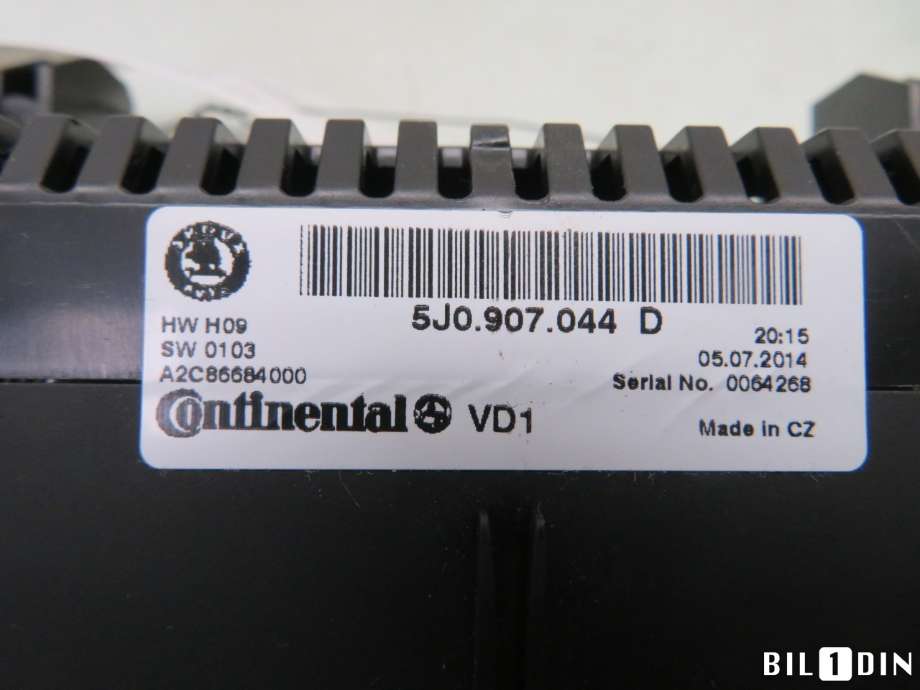 Varmeapparat betjening til Škoda Fabia 2014-2021 (Type III) (SKODA|5J0907044D|)