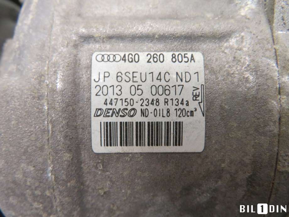 Aircondition kompressor til Audi A6 2011-2014 (Type IV, Fase 1) (C7) (C7) (AUDI|4G0260805A|)